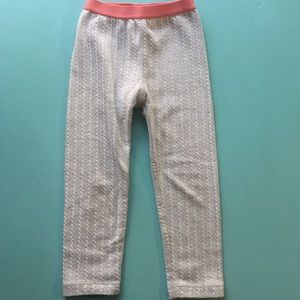 5 for $25 Tucker + Tate Cream Knit Leggings 3T